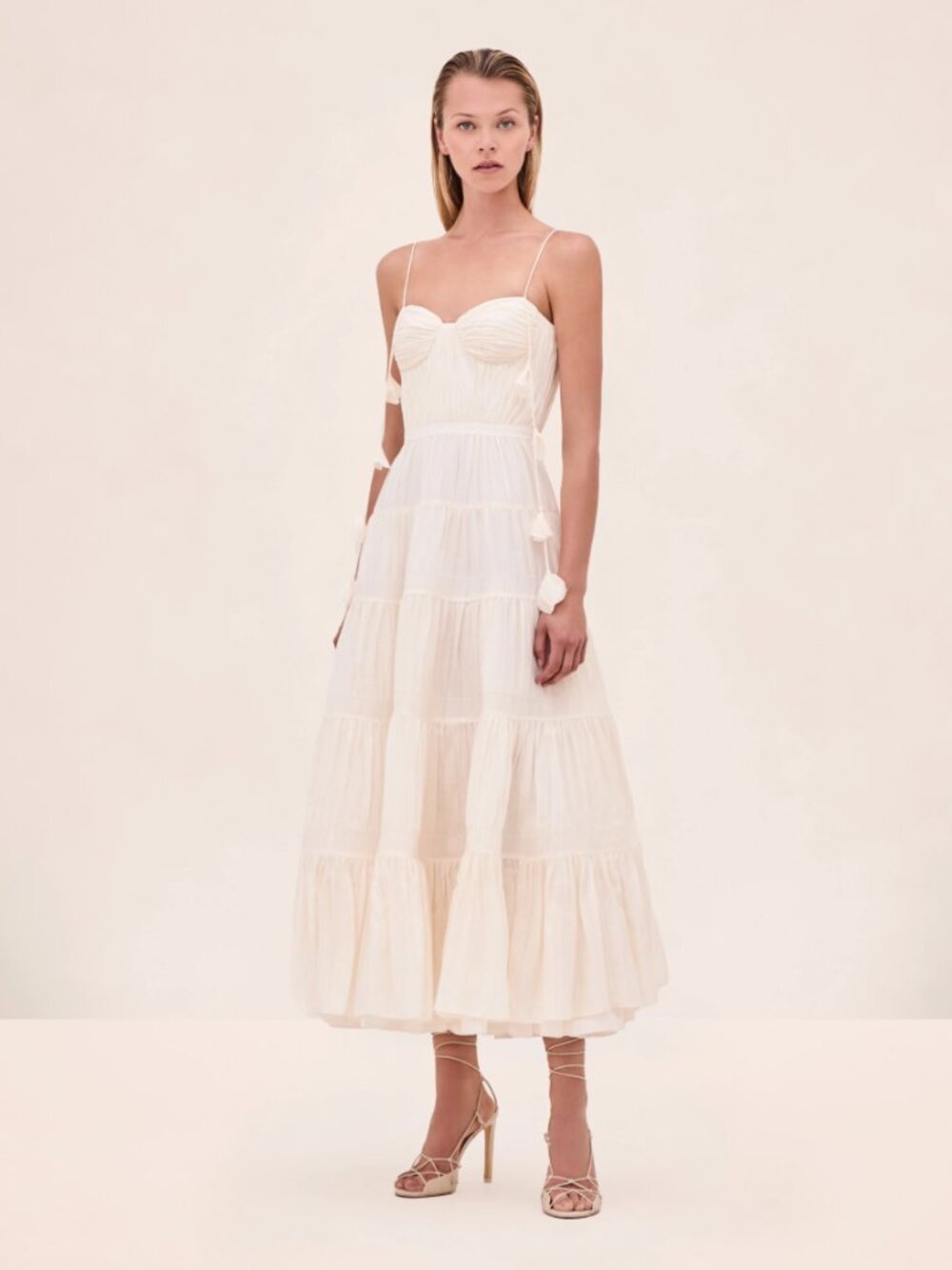 Alexis Gienna Dress - Alabaster Sz S